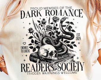 Dark Romance Readers Society PNG, Book Lover, Bookish Png, Smut Lover Gift, Dark Romance Book, Spicy Book Lover, Morally Grey Sublimation