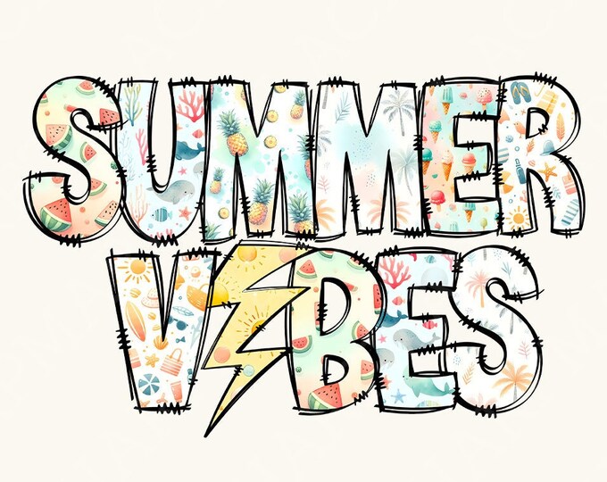 Summer Vibes PNG, Summer Time & Retro Designs, Bright Doodle Dalmatian Dots, Sublimation Digital Download, Beach Mama Shirts