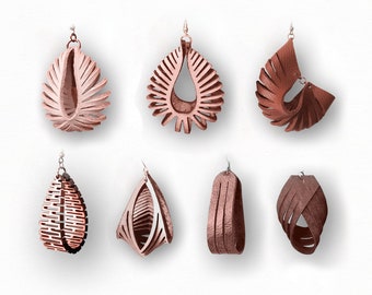 Download Free Faux Leather Earring Svg Etsy SVG Cut Files