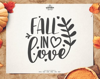 Download Fall In Love Svg Etsy