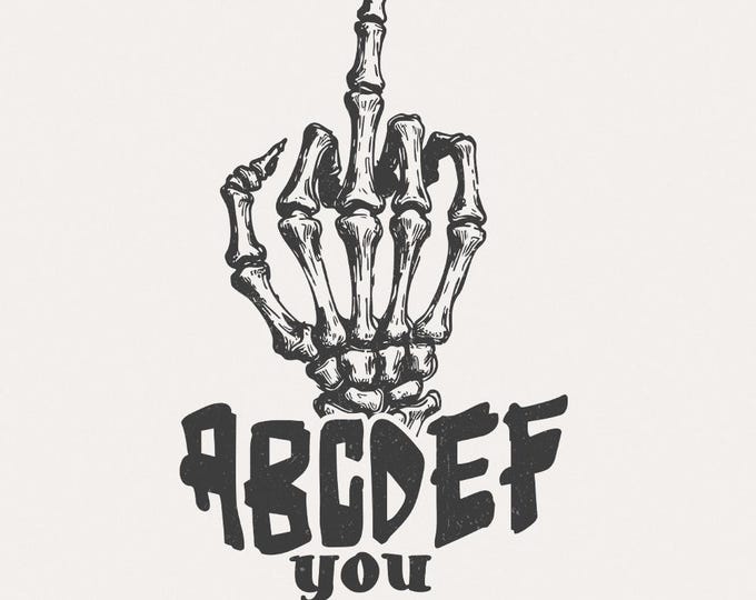 ABCDEFU PNG, Funny Valentines Png, Valentines Day png, Sublimation Design, Middle Finger, Retro PNG, T Shirt Design, Digital Download