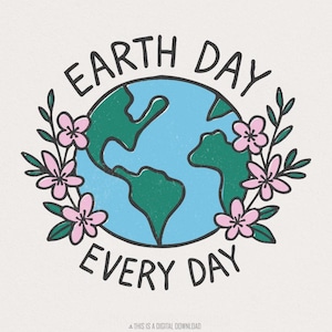 Camiseta del Día de la Tierra para todos los días PNG, camiseta para amantes de la naturaleza, camiseta ecológica, camiseta para el cambio climático, camisetas para salvar la Tierra, regalo para amantes de la naturaleza