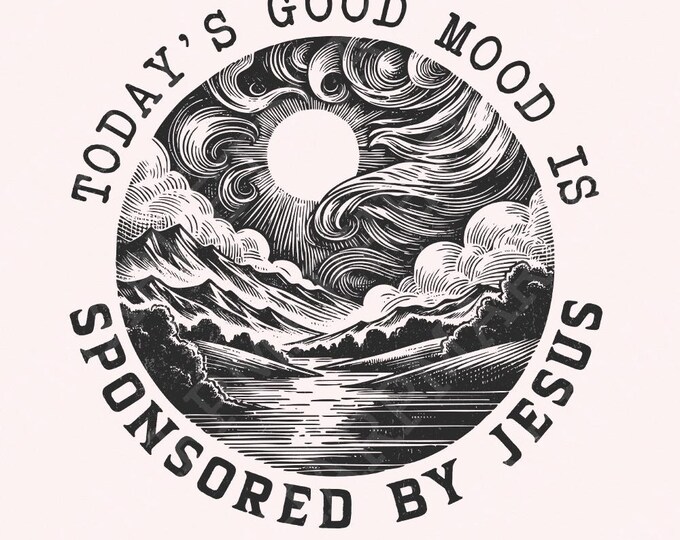 Sponsored by Jesus PNG png, Christian png PNG, Religious png, Bible Verse Shirt, Faith PNG, Jesus Sublimation, Boho Christian png