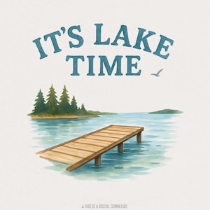 È ora del lago, Coquette Summer PNG, Estate alla moda, Coquette, Vibrazioni del lago, Vita sul lago, Tempo sul lago, Vibrazioni retrò, Vibrazioni groovy Download digitale