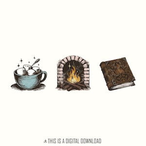 Cozy Readers Sublimation Design, Fall Bookish Png, Autumn Trendy Png, Digital Download, Book Lover Png, Cozy Bookish Clipart