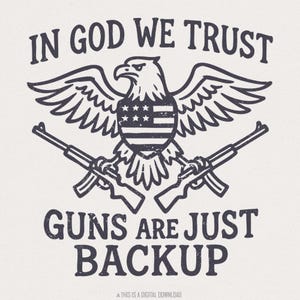 In God We Trust PNG, 4th of July PNG, Independence Day PNG, American Flag png, Patriotic Design, Retro America, Eagle
