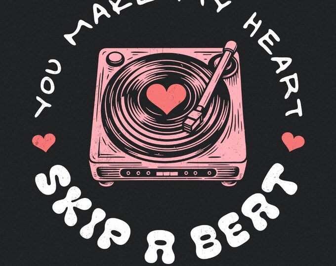 Heart Record Player PNG, Sublimation Design, Valentines Day PNG, Retro Valentine, Trendy Valentine, Happy Valentines PNG, Cute Valentines