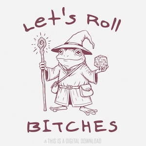 Lustiger Frosch & Kröte Zauberer png, D20 Würfel PNG, Brettspiele Clipart, Dungeon Master Geschenke, RPG Würfel Digitaler Download, Dungeon Crawler Art