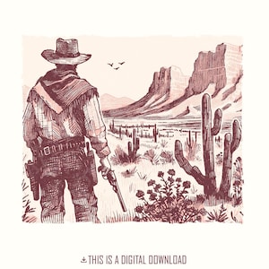 Western Cowboys Png, Rodeo Png, Western Transparent Country Cowboys Sublimation Design Download, Wild West Png, The End Western Shirt Design