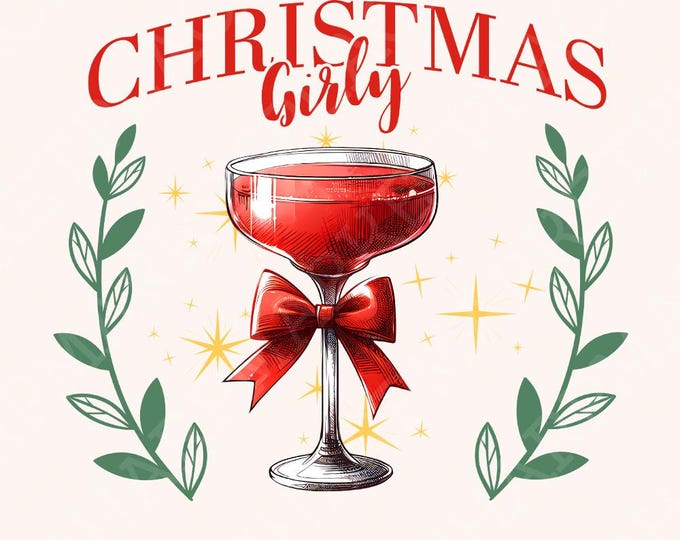 Christmas Girly png, Christmas Coquette Bow png, Christmas Girly png, Aesthetic png, Merry Christmas png, Retro Christmas, Tshirt Design