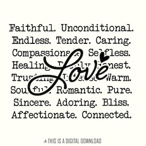 Mots d'amour png png, Saint-Valentin romantique png, Sublimation de définition de l'amour, Mots gentils et l'amour ne manque jamais png, Conception chrétienne de la Saint-Valentin