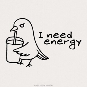 Grumpy Bird Clipart PNG, Cyfrowe Ptaki z Kreskówek, Poranny Nastrój Projekty, Miłośnicy Zwierząt