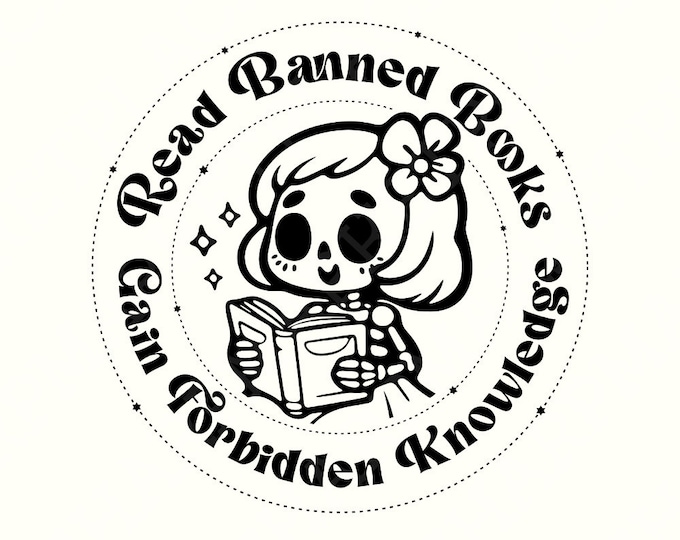 Read Banned Books High Resolution PNG Digital Design Retro Groovy Text, Vintage Sublimation, SVG Cut File for Book Lovers