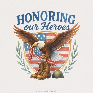 Hommage à nos héros, anciens combattants png, drapeau de l'aigle américain, 4 juillet png, Memorial Day, png militaire, design patriotique, soldat américain png thumbnail