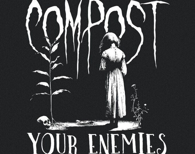 Compost Your Enemies PNG, Sassy Retro Girl, Digital Download, Sublimation Files, Instant Download
