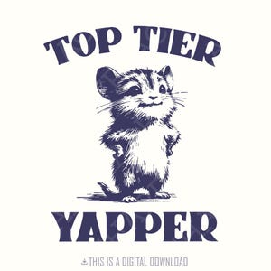 Spitzen Yapper PNG, Dank Meme Png, lustiger Png, Niedlicher Tierwitz, Hamster-Liebhaber-Geschenk, Dummes Png, lustiges Tier Png, Vintage Tier-Zitat
