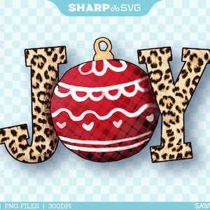 Sublimación PNG de alegría - Diseño de alegría navideña - Sublimación de alegría 2 - Clipart navideño - Acuarela dibujada a mano - Sublimación Epson