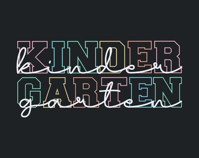 Kindergarten Teacher PNG Digital Download, Back to School PNG, Teacher Shirts PNG, Kindergarten Team