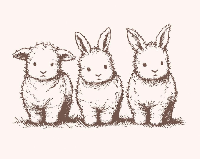 Easter Highland Cow Png, Easter Bunny Png, Cute Cow Easter Design, Retro Easter Png, Sublimation Download, Western Easter Vibes, Digital Png