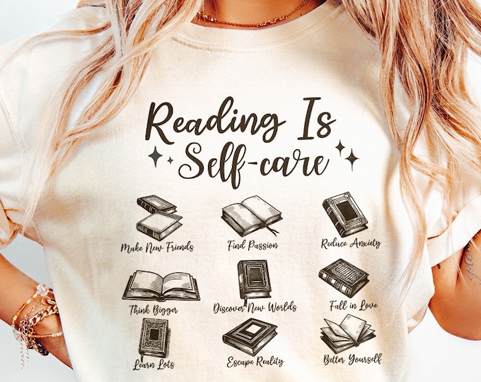 Retro Bookish PNG, Mental Health Reading, Read More Books Art, Book Lover Gift, Book Worm Download, Trendy Bookish Designs, Book Club