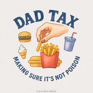 Papá con impuestos (PNG), Papá divertido (PNG), Diseño de broma de papá (PNG), Definición de papá (PNG) con descarga digital, Papá vintage moderno (PNG), Ilustración personalizada
