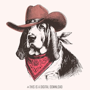 Cowboy Hund PNG, Cowboyhut, rustikales westliches Tier, Vintage Wüste PNG, südwestlicher Stil, Landhausstil, Bauernhausdekor, Ranch Art