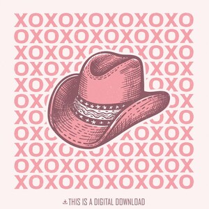 Western Valentines Day PNG, sublimatie ontwerp, Retro Valentine png, liefde png, Cowgirl PNG, XOXO png, digitale download, Groovy Valentines