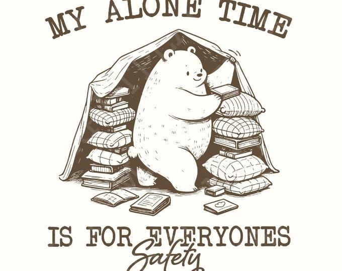My Alone Time Is For Everyone's Safety PNG, Trendy Vintage Angel Design, Funny Retro Graphic Tee, Snarky Humor, Aesthetic, Sublimation