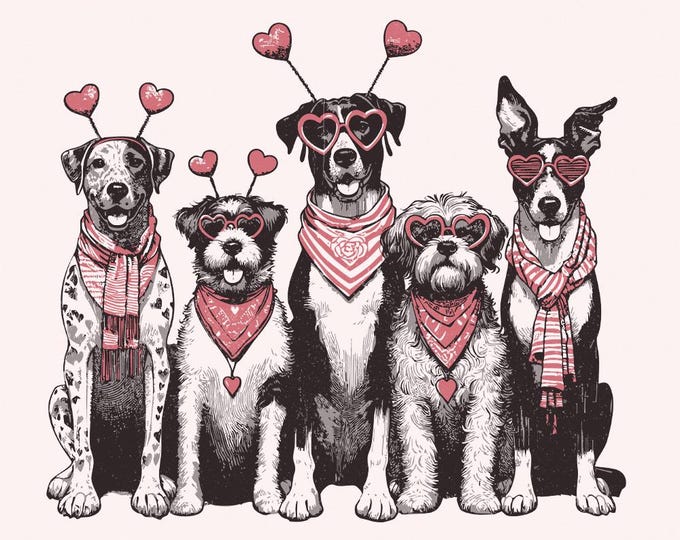 Valentines Dog PNG, Dog Lover PNG, Valentine’s Day PNG, Love png, Dog Sublimation Design, Cute Dog png, Animal Valentine