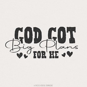 Gottes große Pläne PNG, Christian Kid PNG, Sublimationsdatei, Retro Kinder Biblisches Design, Kleinkind Junge, Print on Demand, Jesus PNG