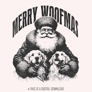 Joyeux Woofmas PNG, Dog Mama PNG, Noël png, téléchargement numérique, amoureux des chiens png, chien Noël PNG, conception par sublimation, cadeau de Noël