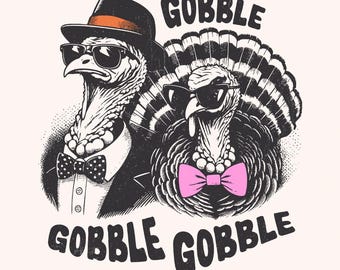 Thanksgiving Png Bundle, Turkey Gobble Png, Sublimation Digital Download, Funny Fall Png, Kids Autumn Png, Thanksgiving Shirt Design