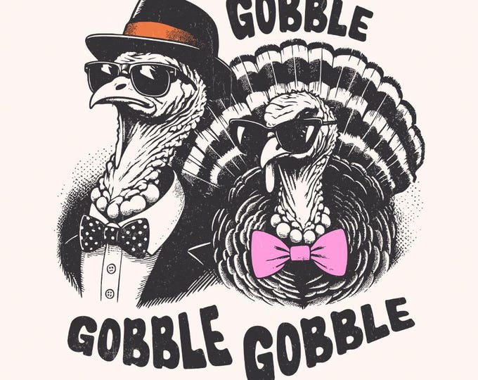 Thanksgiving Png Bundle, Turkey Gobble Png, Sublimation Digital Download, Funny Fall Png, Kids Autumn Png, Thanksgiving Shirt Design