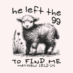 Hij verliet de 99 png, bijbelvers png, christelijk png, religieus png, jezuskleding png, christelijke sublimatie, geloof png, verloren schapen png