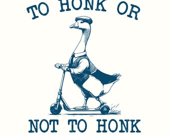 Retro Silly Goose PNG, Funny Goose Digital Download, Silly Shirt Design, Goose Shirt Art, Honk Shirt Clipart, Vintage Y2K Graphic