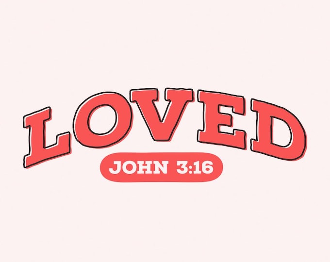 Christian Valentine Png, Retro Valentine Png, Valentine Heart Png, Bible Verse Png, XOXO Png, Jesus Valentine Png, Cupid Png, Loved Png