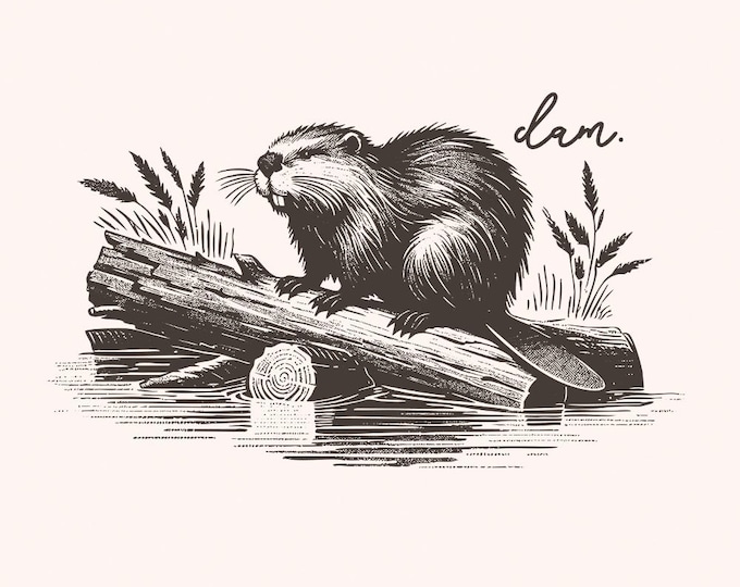 Beaver Dam PNG, Funny Beaver, Instant Digital Download, Beaver T Shirts, Printable Graphic, Sublimation PNG
