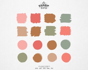 Paint Brush Stroke SVG - Brush Strokes Bundle - Keychain SVG - Brush Stroke SVG - Paint Splatter svg - For Cricut, Silhouette and more