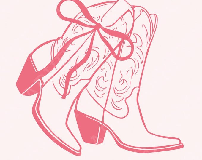 Coquette Cowgirl PNG, Western PNG, Aesthetic PNG, Coquette Cowgirl, Pink Bow Coquette, Sublimation Designs, Digital Design, Soft Girl Era