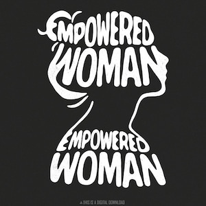 Les femmes autonomes PNG, affiche PNG de la journée de la femme, mois de l'histoire des femmes, 8 mars, téléchargement immédiat, cadeau femme forte, téléchargement numérique
