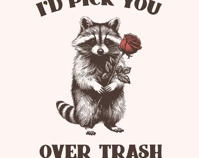 Funny Raccoon Valentines PNG, Sarcastic Valentines, Trash Panda png, Cute Raccoon Shirts, Anti Valentine PNG, Snarky Raccoon, Humorous VDay