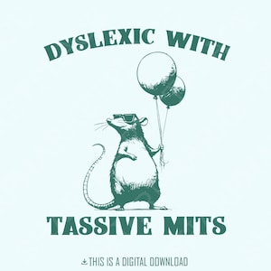 Dislexia divertida PNG SVG, disléxico con diseño de mitones tasive, discalculia divertida rata y sapo, refranes divertidos