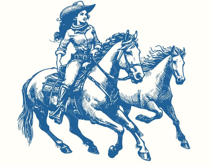 Cowgirl Wild Horses Western PNG, Retro Wild Horses Sublimation, Instant Download, Country Music Design, Trendy Cowgirl Shirt Graphic