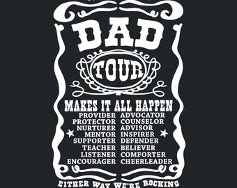 Fatherhood Tour PNG, Whiskey Dad Shirt Design, Happy Fathers Day, Vintage Label, Dad Quotes, Printable, Sublimation File, Digital Download