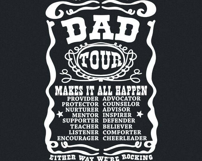 Fatherhood Tour PNG, Whiskey Dad Shirt Design, Happy Fathers Day, Vintage Label, Dad Quotes, Printable, Sublimation File, Digital Download