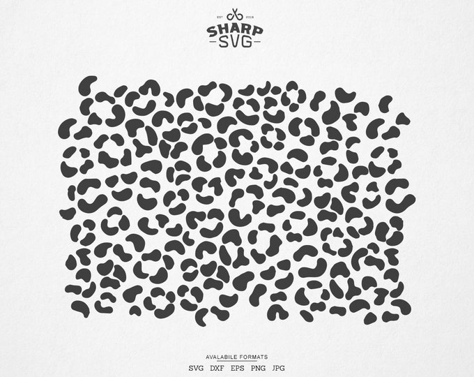 Leopard SVG - Leopard Print SVG - Print Pattern SVG - cheetah print svg - For Cricut, Silhouette and more