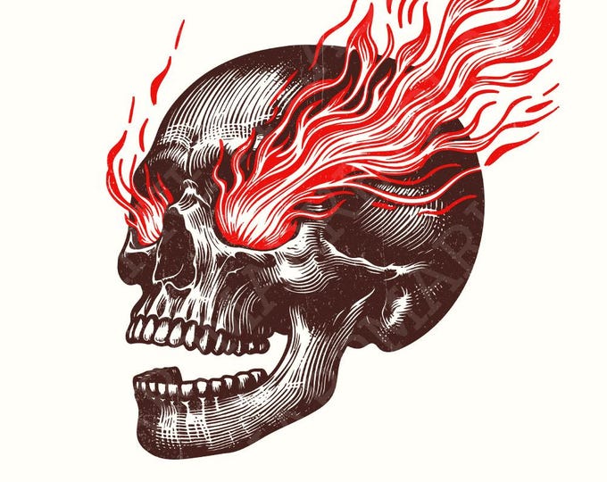 Skull PNG, Sarcastic Sublimation Design, Printable Graphic, Digital Download, Skeleton T-Shirt Graphic, Vintage, Mental Health PNG
