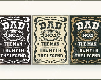 Best Dad Whiskey Label Bundle, Daddy PNG, Happy Fathers Day, Dad Birthday, Vintage Retro Label, Instant Download, Printable PNG