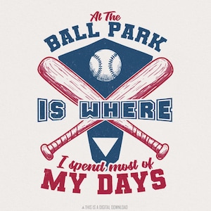 Au stade où je passe le plus de jours PNG, maman de baseball rétro, journée drôle de match de baseball, équipe de softball png, conception de chemise vintage mignonne