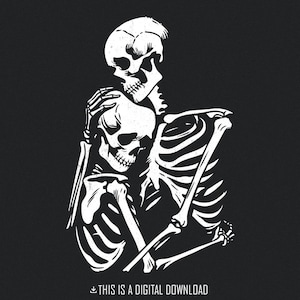 Skelett Liebhaber Png, Valentinstag Skelett, Gothic Png, Skeleton Png, Schädel Png, Horror paar Png, romantisches Skelett, Instant Download
